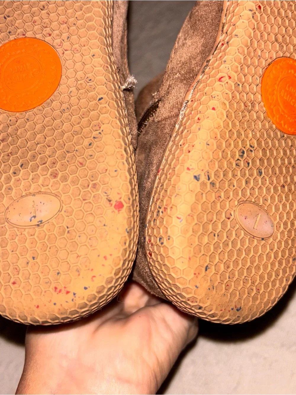 Livie & Luca Neve Brown Suede Bow boots size 1